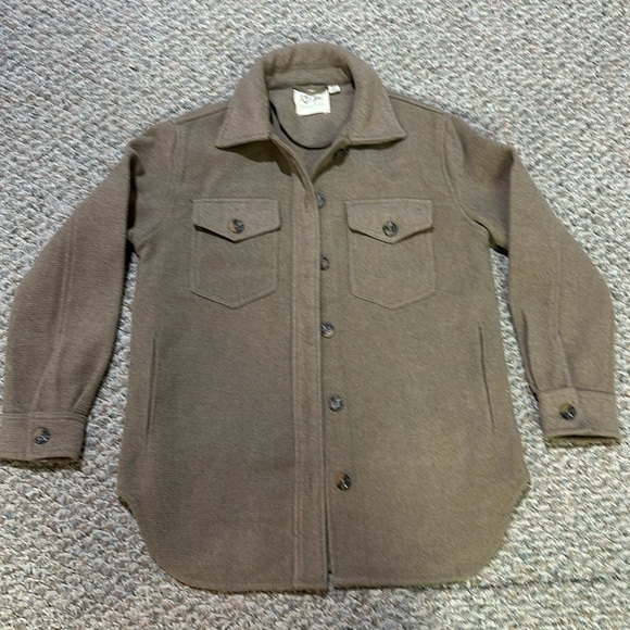 RD Style Jessica Shacket in taupe - Picture 2 of 5